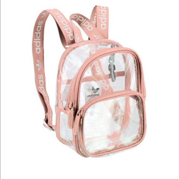 adidas mini backpack pink leather